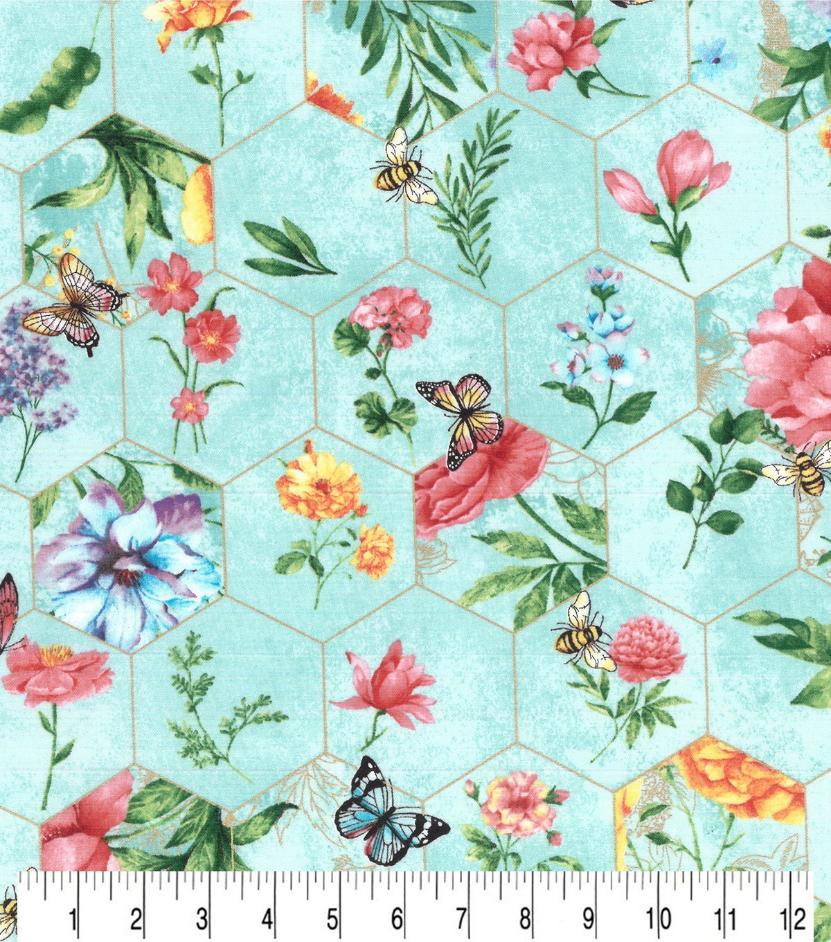 Honey comb Floral, Bee & Butterflies | Mess-Proof Trash Tamer | Snap Closed Car Trash Can