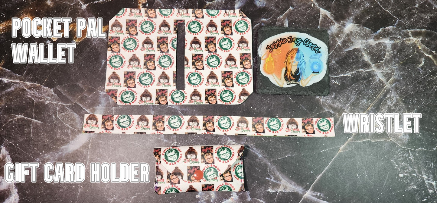 Christmas, You'll shoot your eye out, Pocket Pal Wallet | Card Holder, Wristlet | Set or Singles