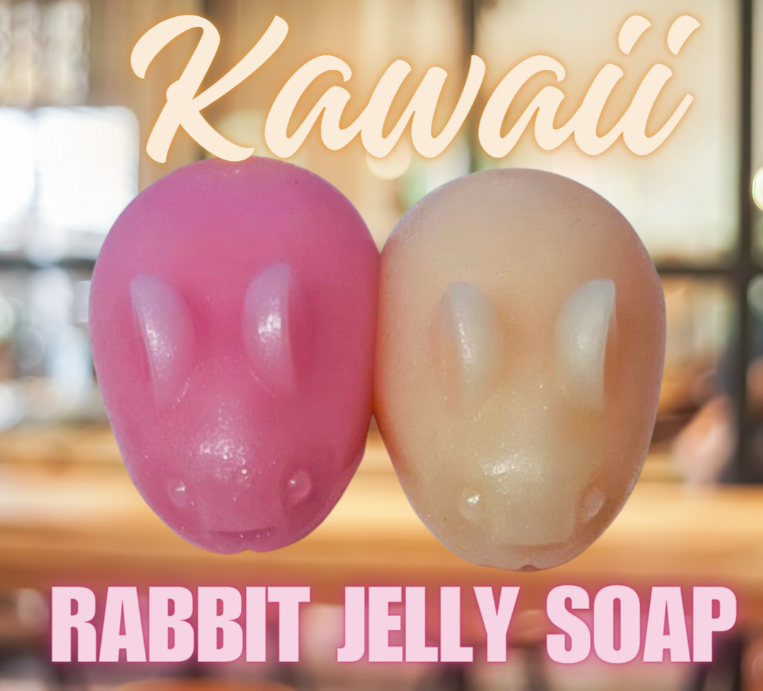 Chubby Bunny, Rabbit Jelly Soap | 1, 2, or 3 pieces | Choose your Scent & Color