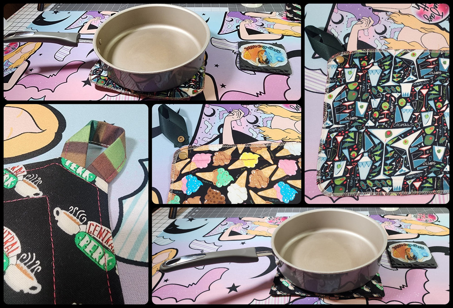Ready to Ship Pot Holder | Medium Size, Alcohol Quotes, Cheers, Drink up, Spirits