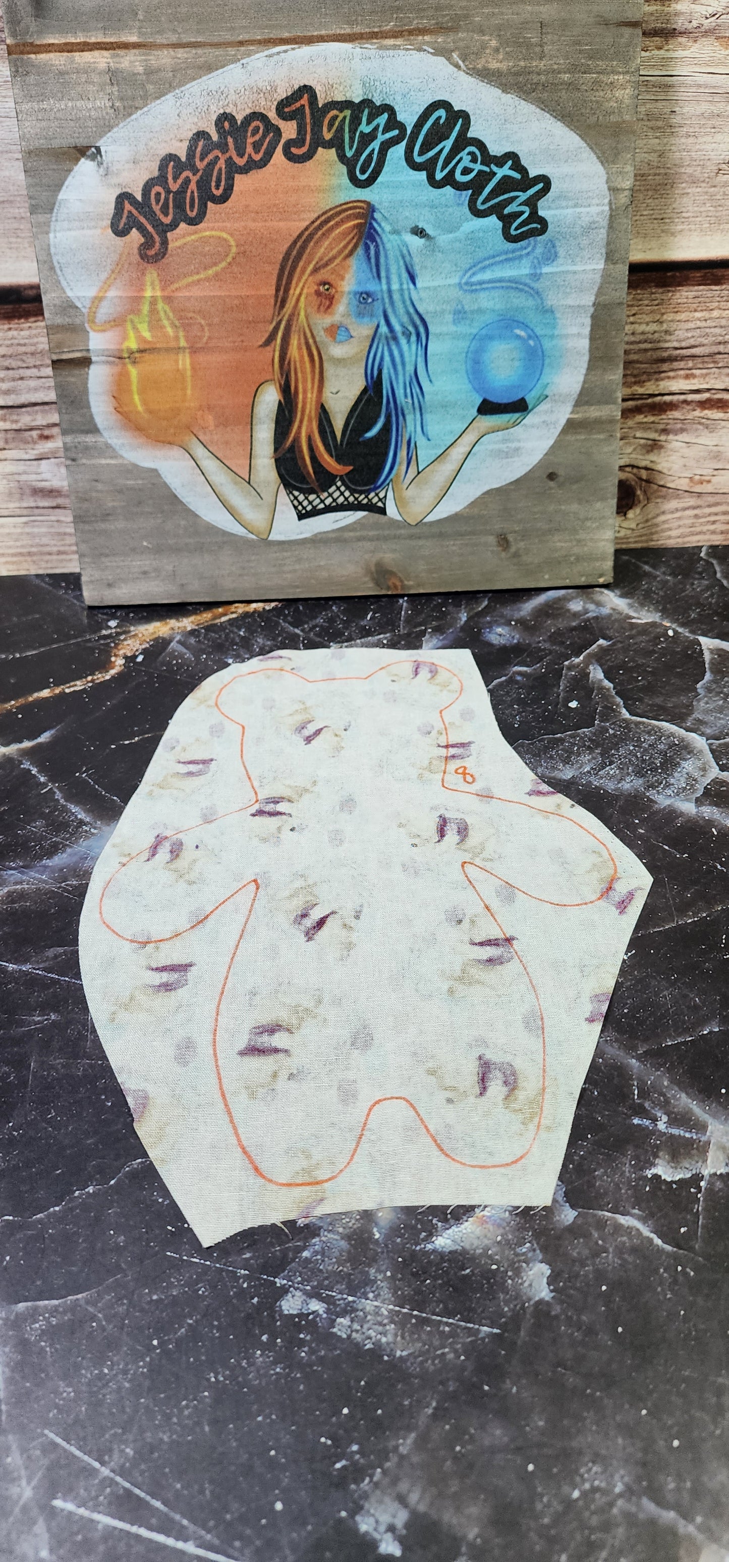 8 inch Bear Pad | Tumble Pooh | Goldilocks | Cloth Pad or liner | Choose your absorbency