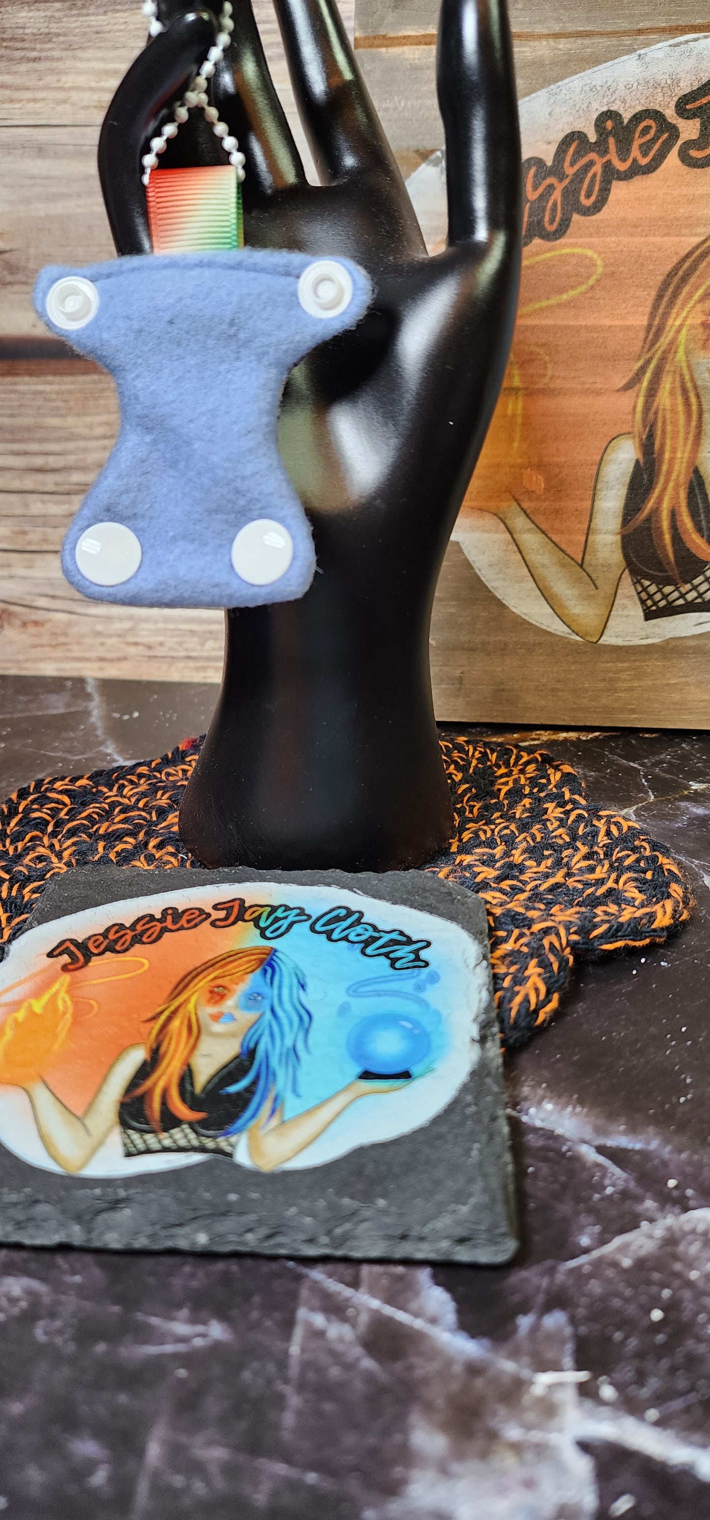 Spooky, Horror Cloth Diaper & Cloth Pad Keychain | Set or Singles