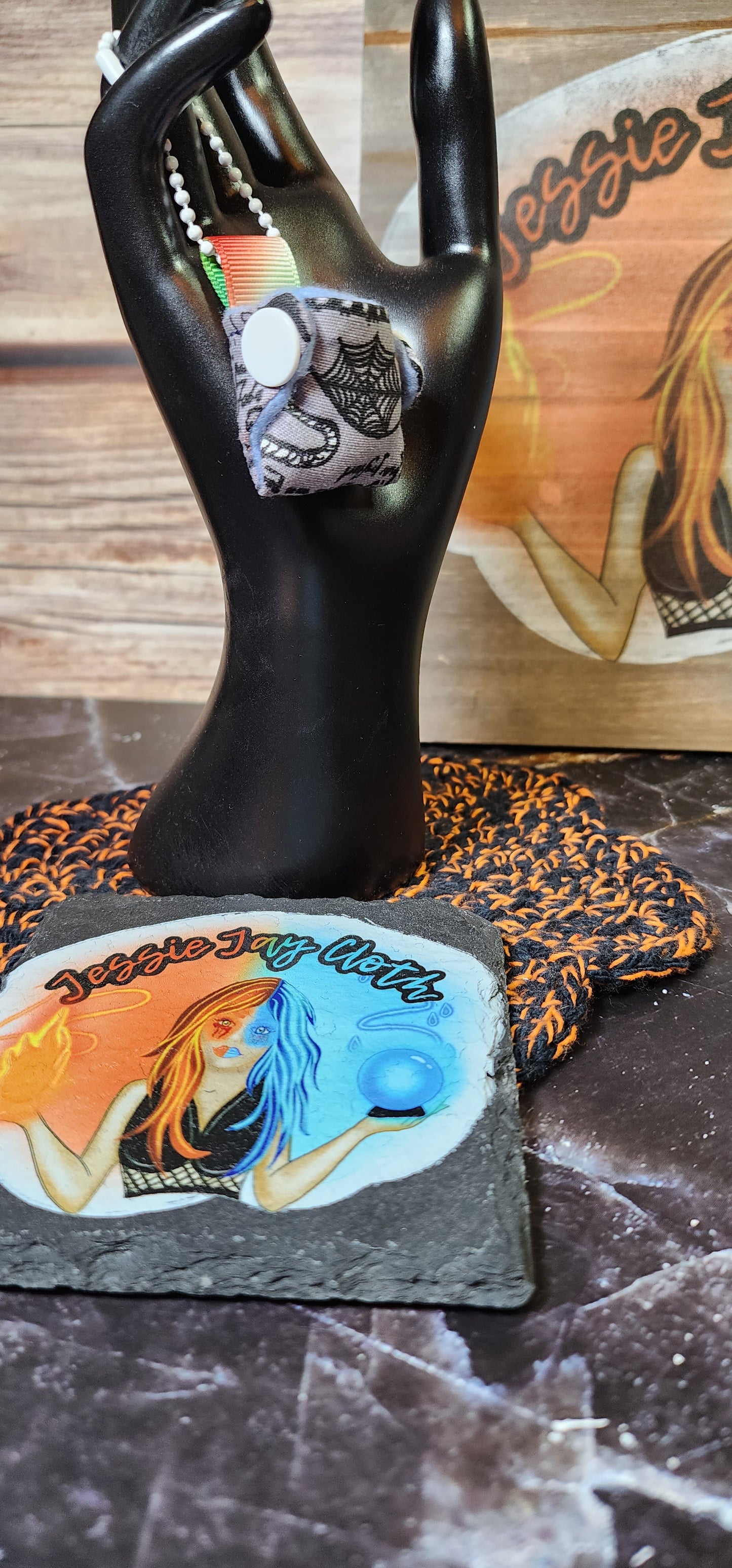 Spooky, Horror Cloth Diaper & Cloth Pad Keychain | Set or Singles