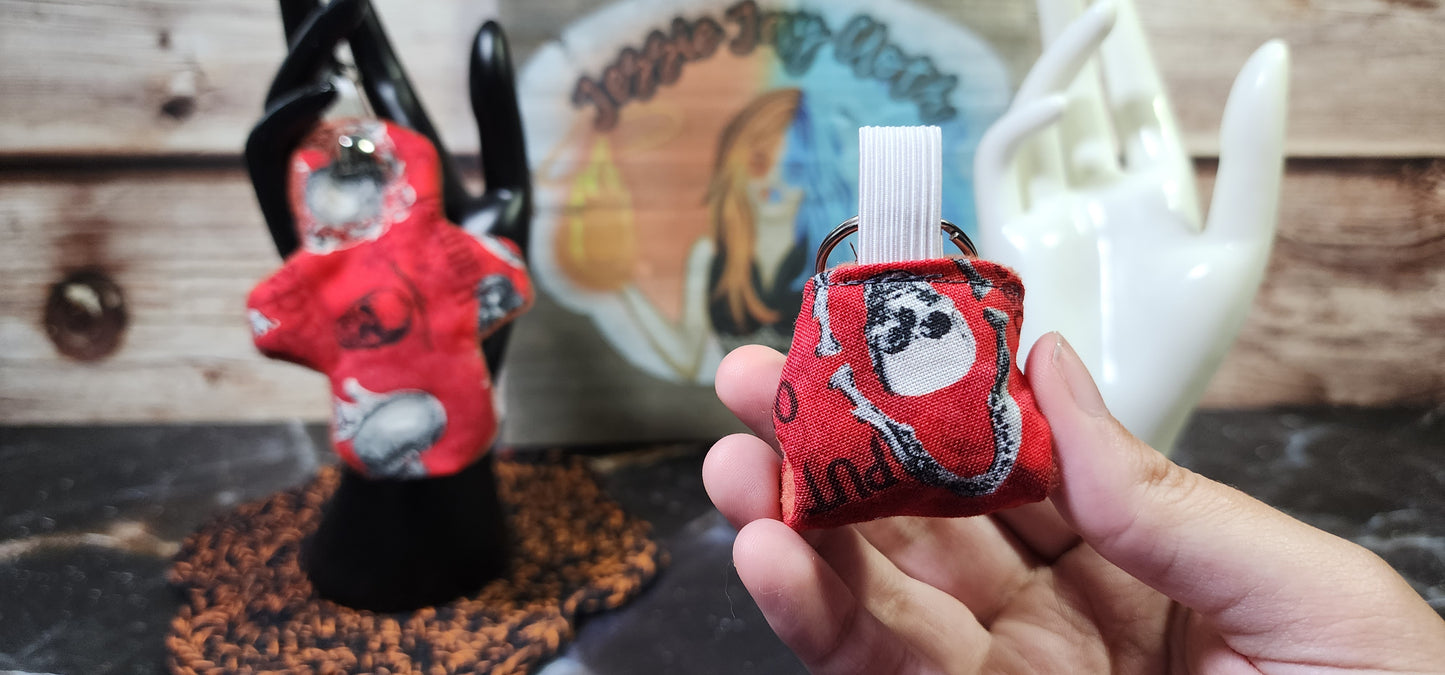 Nevermore Skulls Cloth Diaper & Cloth Pad Keychain | Set or Singles