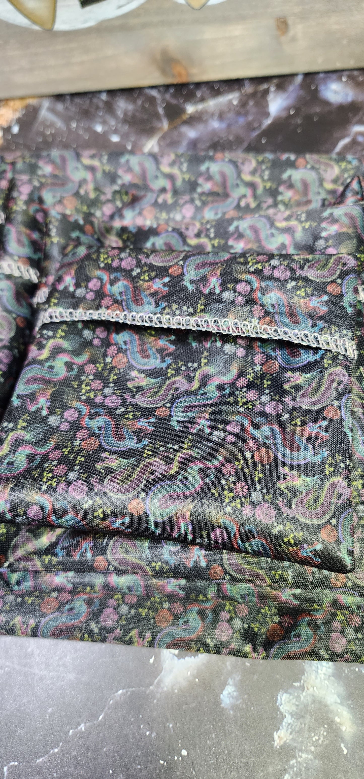 Small Scale Dragons, Custom PUL Lined Pad Wrapper | Wet bag | | Multi Use bag | 4 sizes to choose from