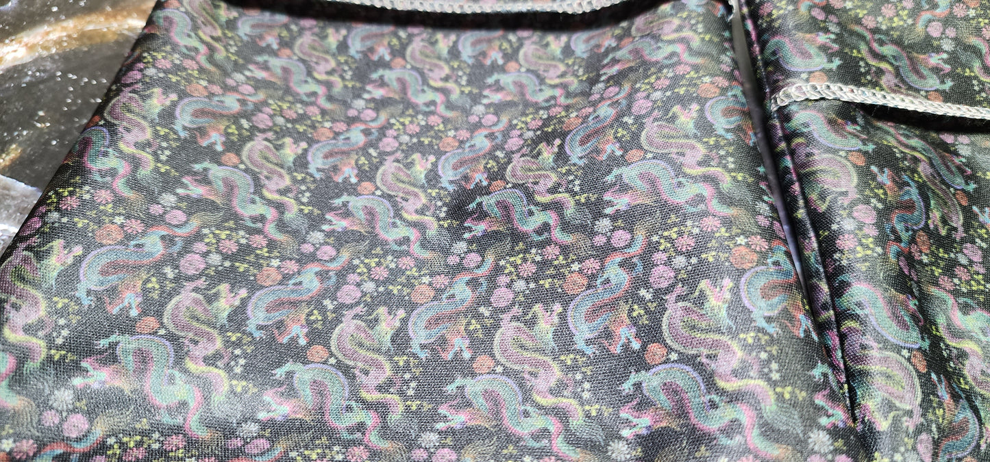 Small Scale Dragons, Custom PUL Lined Pad Wrapper | Wet bag | | Multi Use bag | 4 sizes to choose from