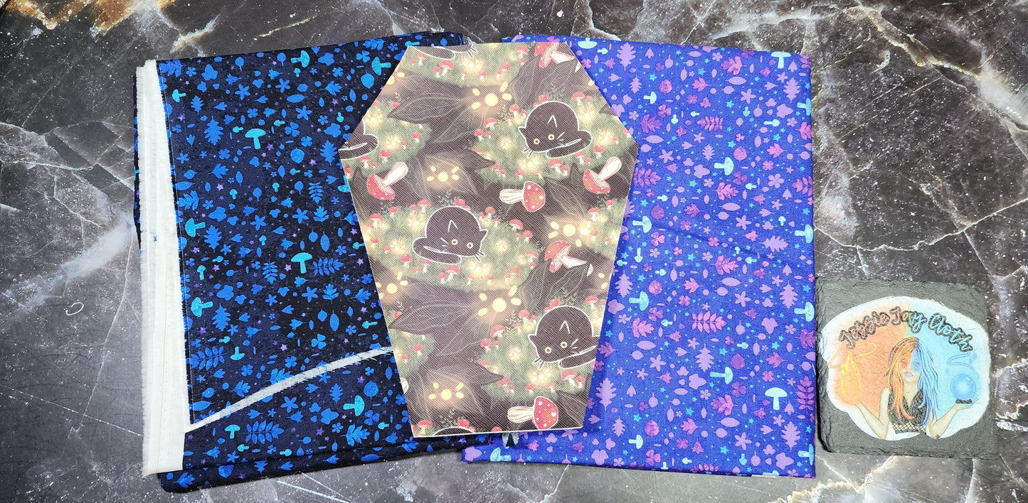 CUSTOM | Basic Witch, Salt Circle, Black Cat | Coffin Wristlet Wallet | Add on | Horror, Spooky