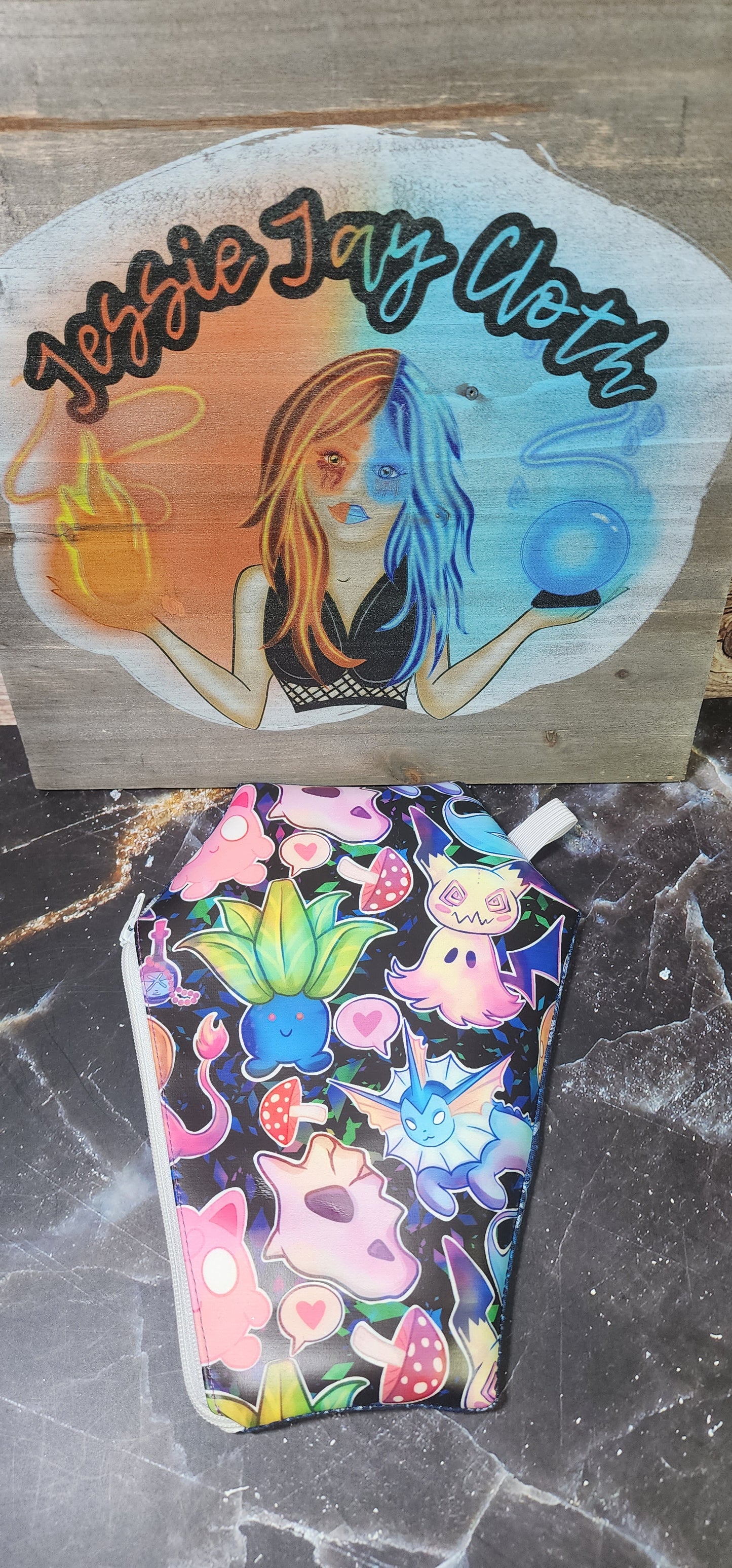 RTS Spooky Gotta Catch em all, Blue Marble | Coffin Wallet |