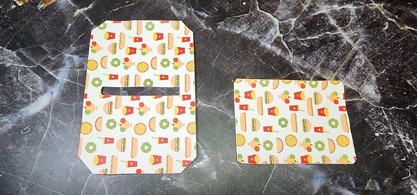 Fast Food, Taco, Burger etc. | Pocket Pal Wallet | Card Holder, Wristlet | Set or Singles
