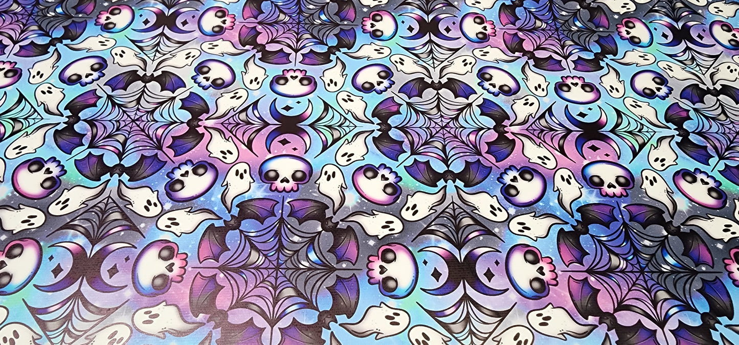 CUSTOM | Colorful Spookdala| Coffin Wristlet Wallet | Add on