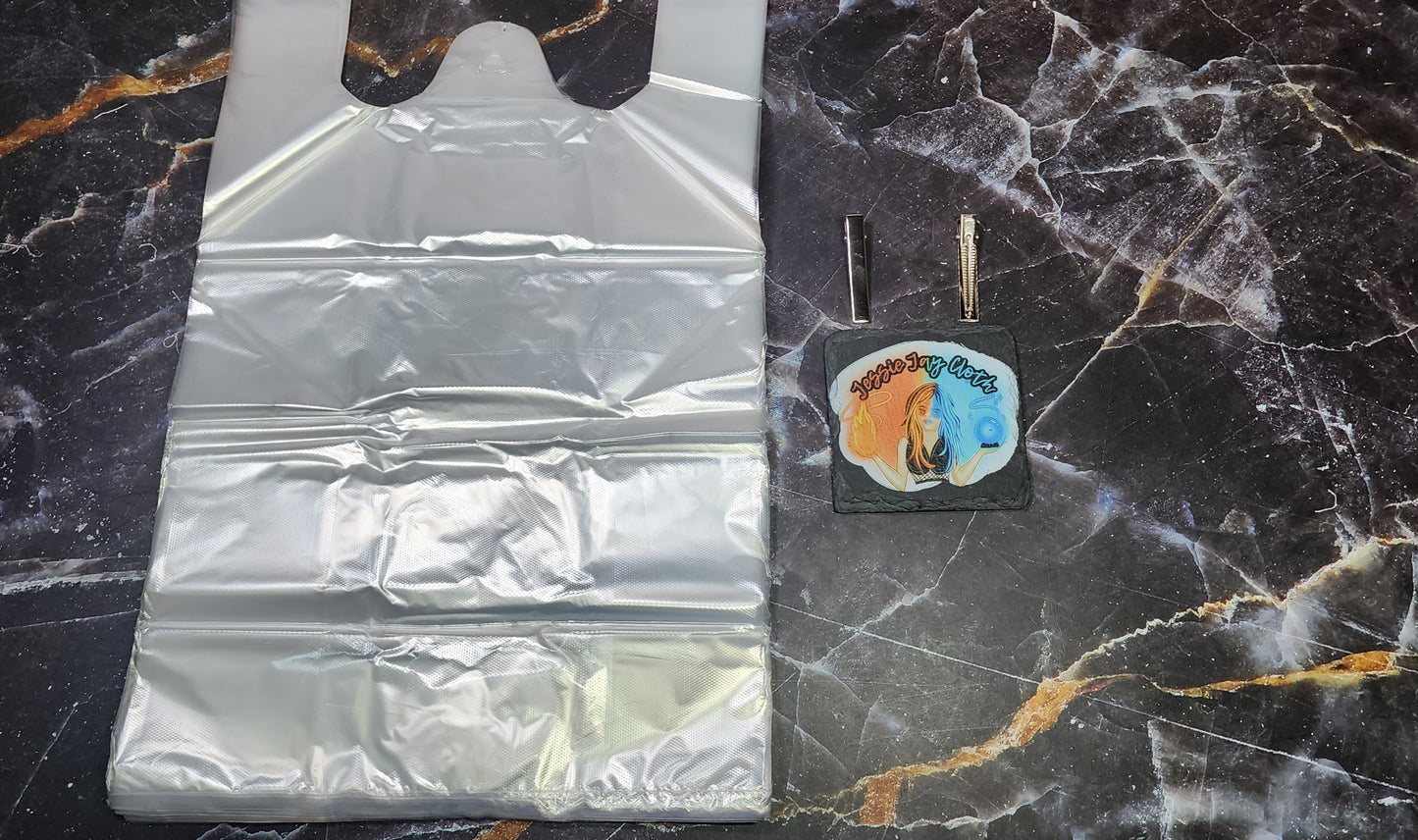 Kawaii Sleepy, Night Sky, Moon| Mess-Proof Trash Tamer | Snap Closed Car Trash Can