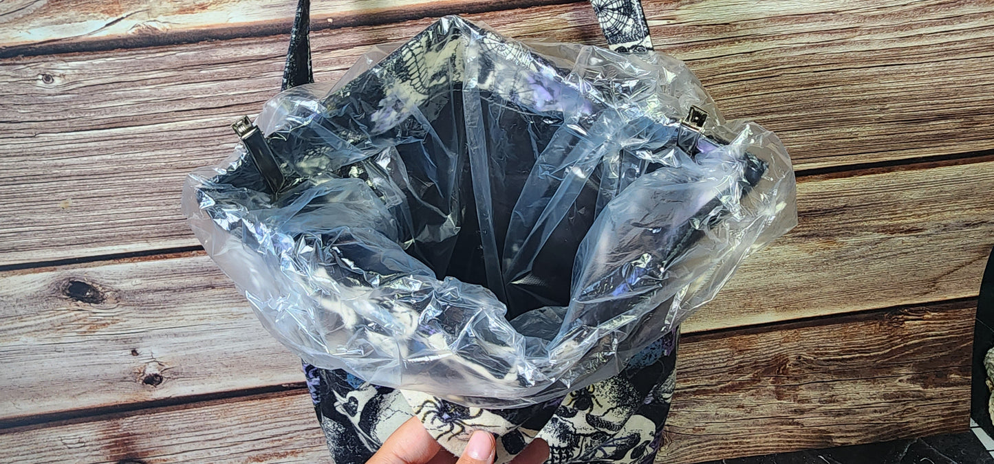 Navy, May the force be with you, Robot | Mess-Proof Trash Tamer | Snap Closed Car Trash Can
