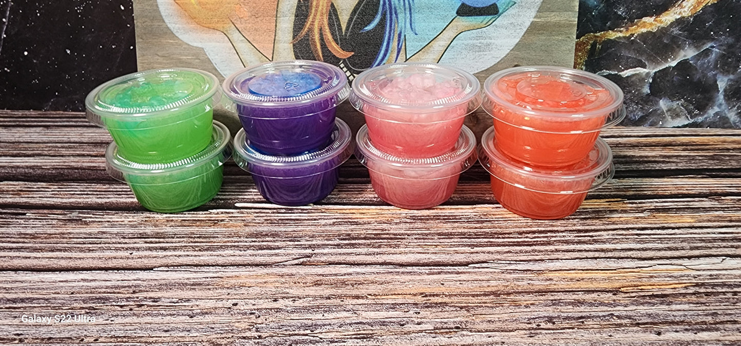 2 Oz Jelly Soap Shots | Looks just like Jello Shots! | Optional Soap Embeds!