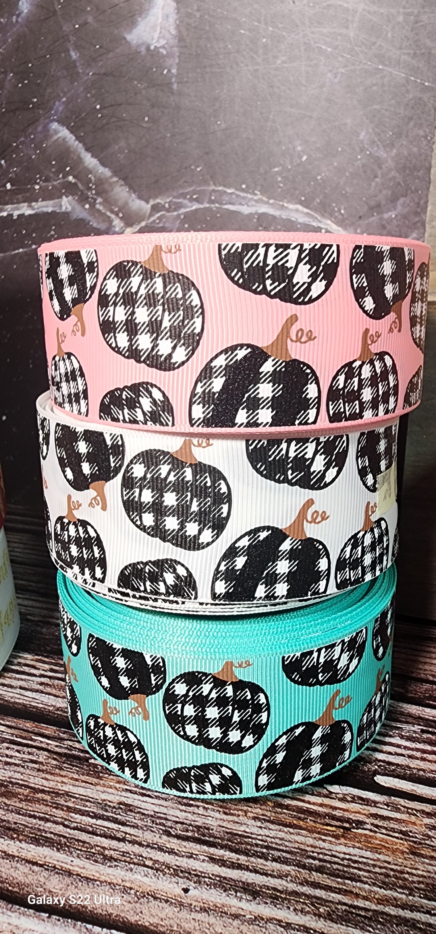 Lip Balm Holder | 3 Colors Plaid Pumpkins | Can hold gloss/balm/sugar scrub up to 5.5"