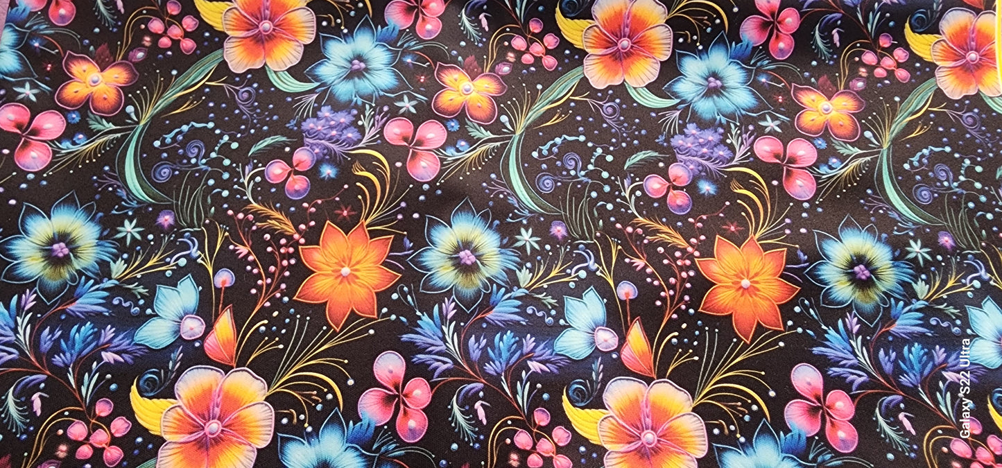 Floral Whisp | Custom PUL Lined Pad Wrapper | Multi Use Wet Bag