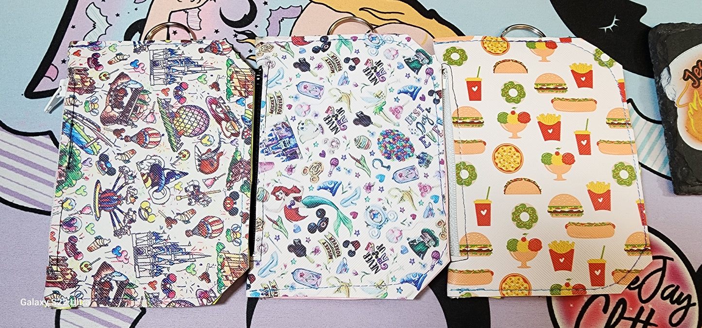 Fast Food, Taco, Burger etc. | Pocket Pal Wallet | Card Holder, Wristlet | Set or Singles