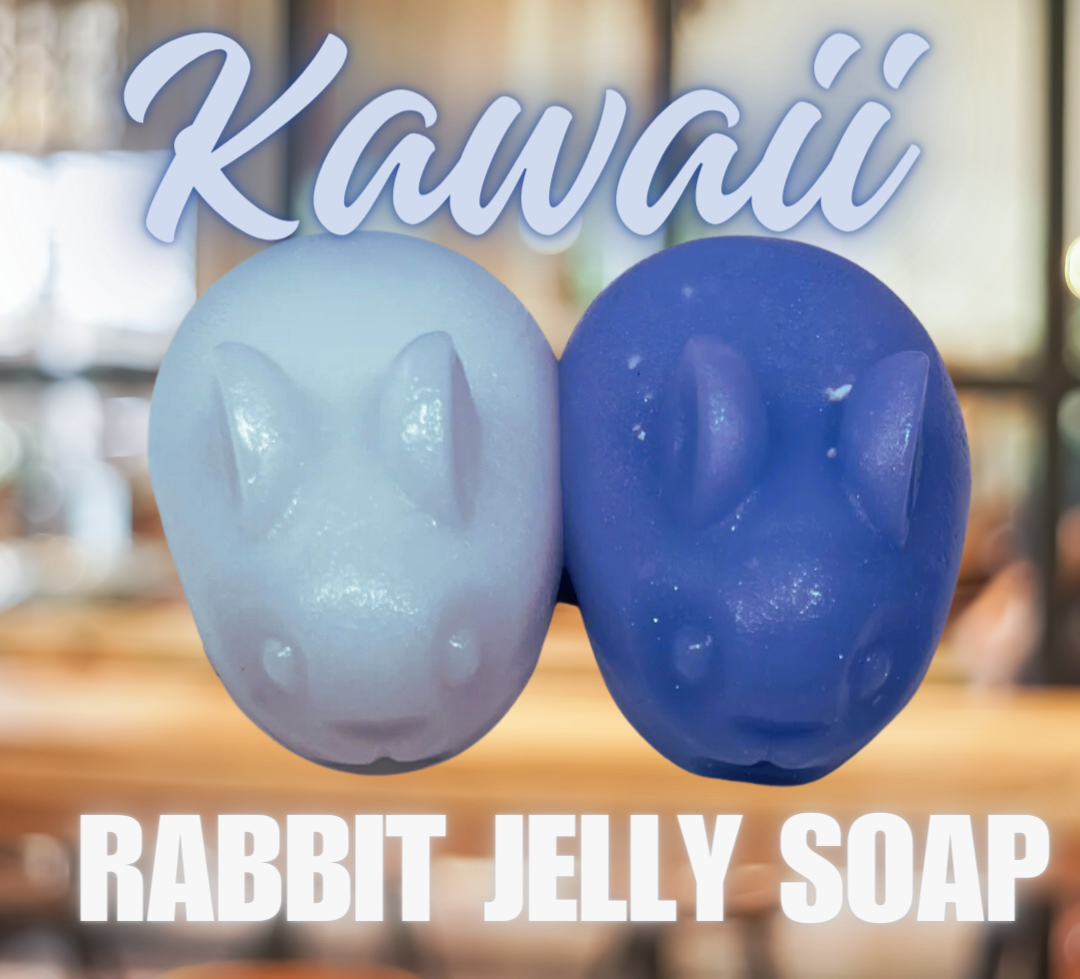 Chubby Bunny, Rabbit Jelly Soap | 1, 2, or 3 pieces | Choose your Scent & Color