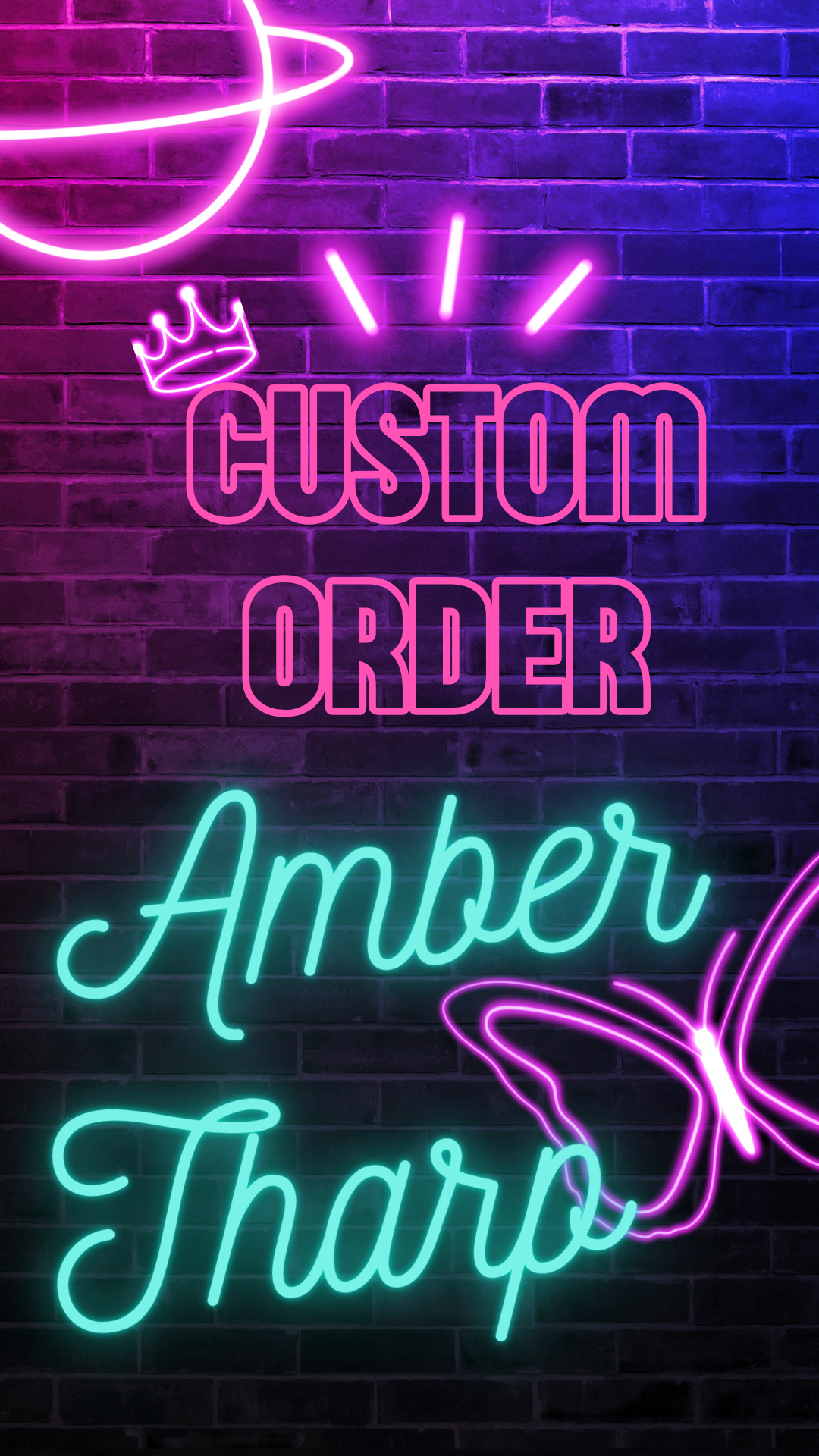 Custom Order Amber Tharp | PayPal can be chosen at checkout