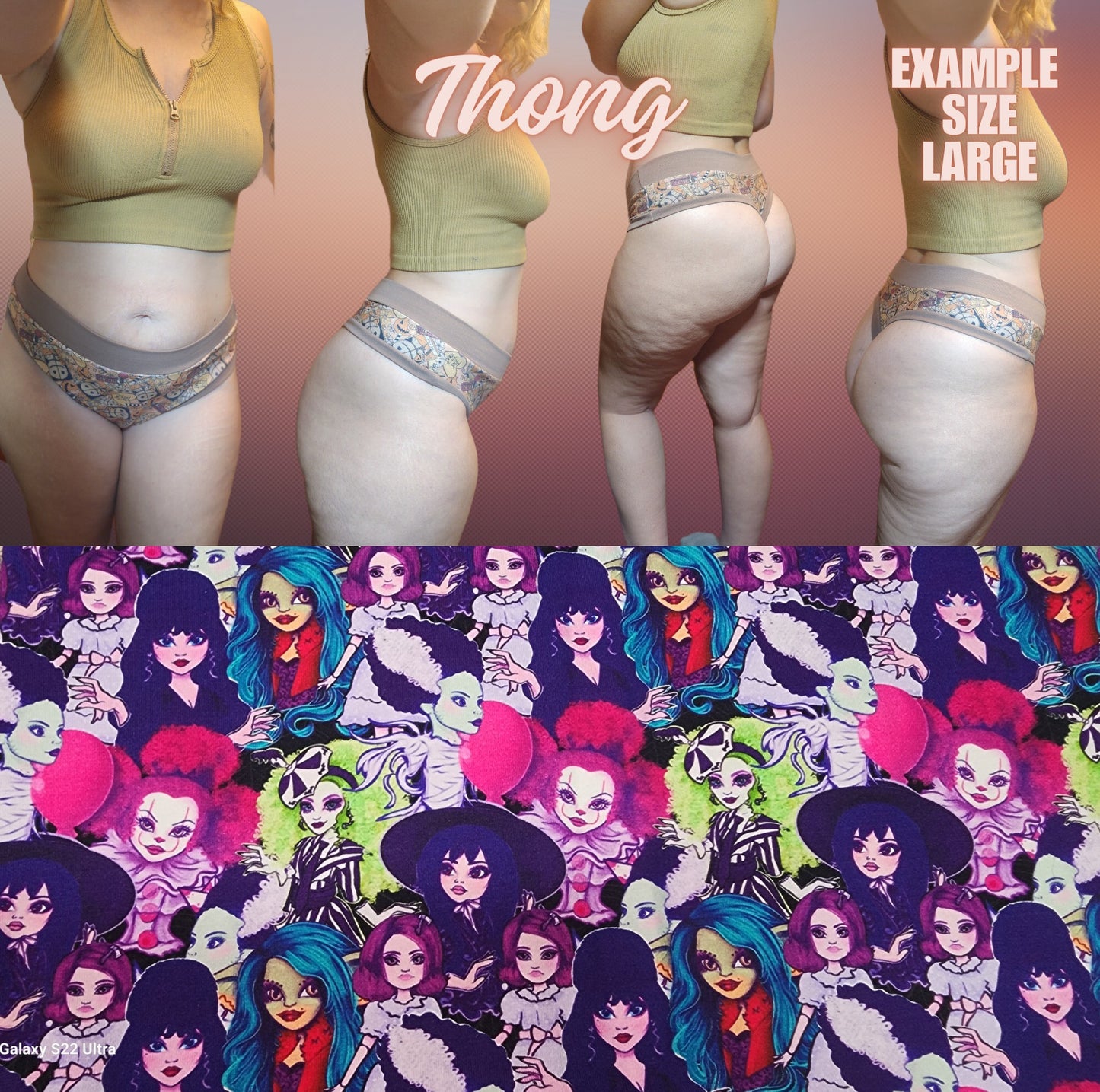 Anime, Horror, Cartoon x6 Prints | Thondlewear, Thongs for every body | Elastic or Knit Bands