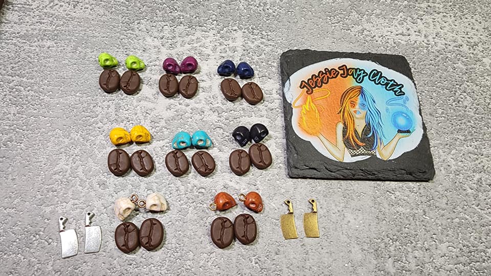 1-2 Scoops of Cute Kawaii or Spooky Earrings | 200+ variations Stud, dangles, drop dangles |
