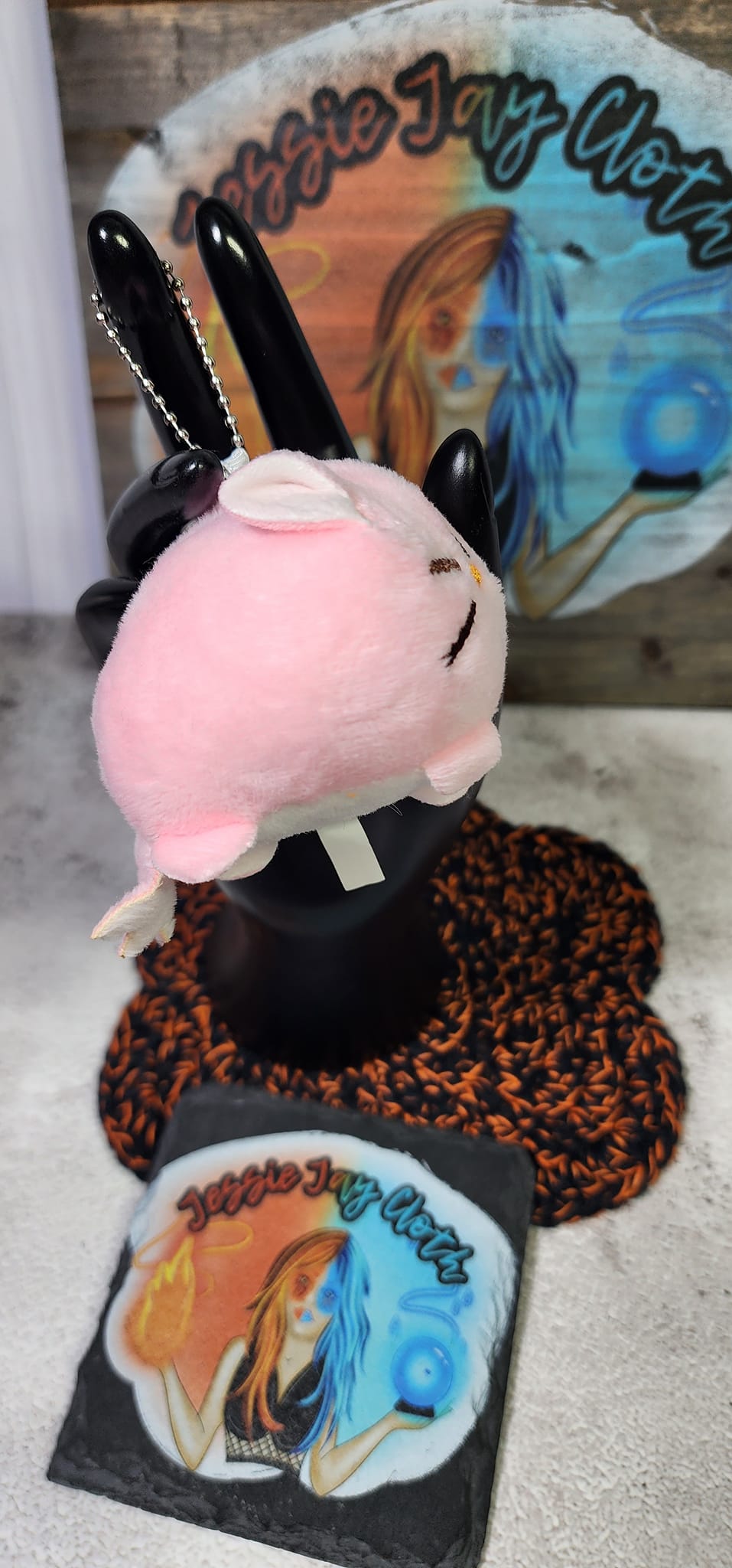 Small Kawaii, Chunky, Cat Keychain | Add On | 4 Colors | Plush Pillow