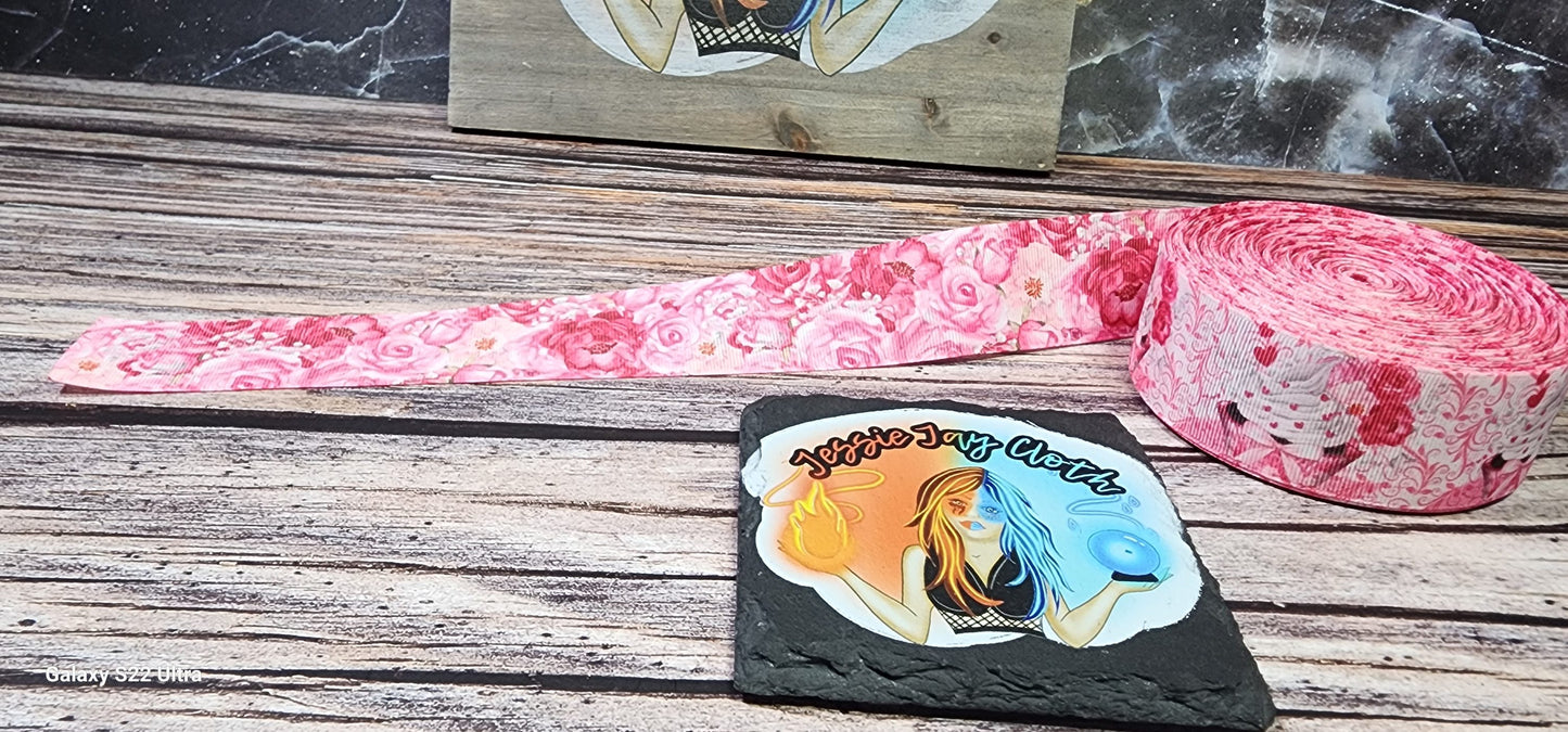 Lip Balm Holder | Cupcake Hearts Floral | Can hold gloss/balm/sugar scrub up to 5.5"
