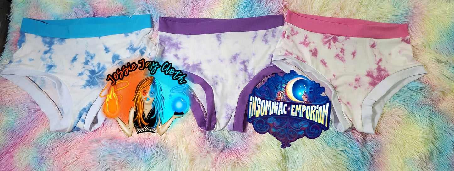 Blue Ivory Tie-Dye | Bunzies Underwear | Choose Briefs, Booty, or Super Booty