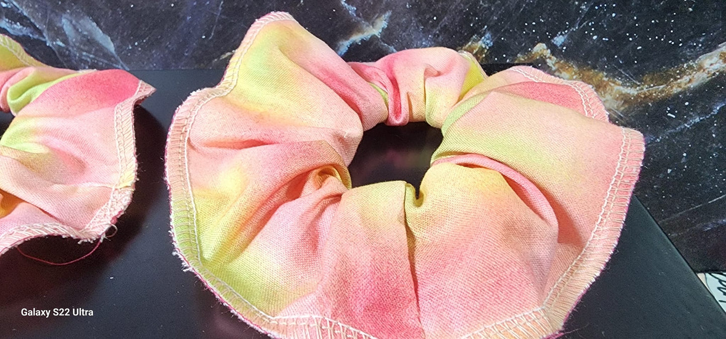 Pastel Pink Yellow Mommy & Me Scrunchies | Variety of prints