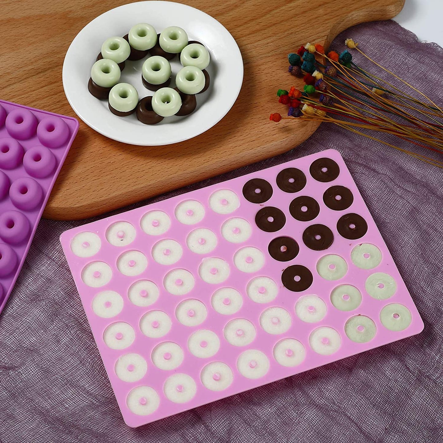 JELLY Soap | Mini Doughnut Shape | Single Use Soaps | Cloth Wipe Bits