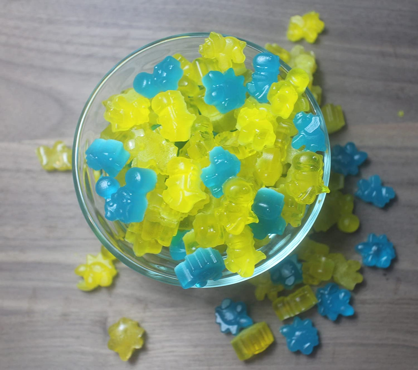 JELLY Soap | Mini Dinosaur Shape | Single Use Soaps | Cloth Wipe Bits