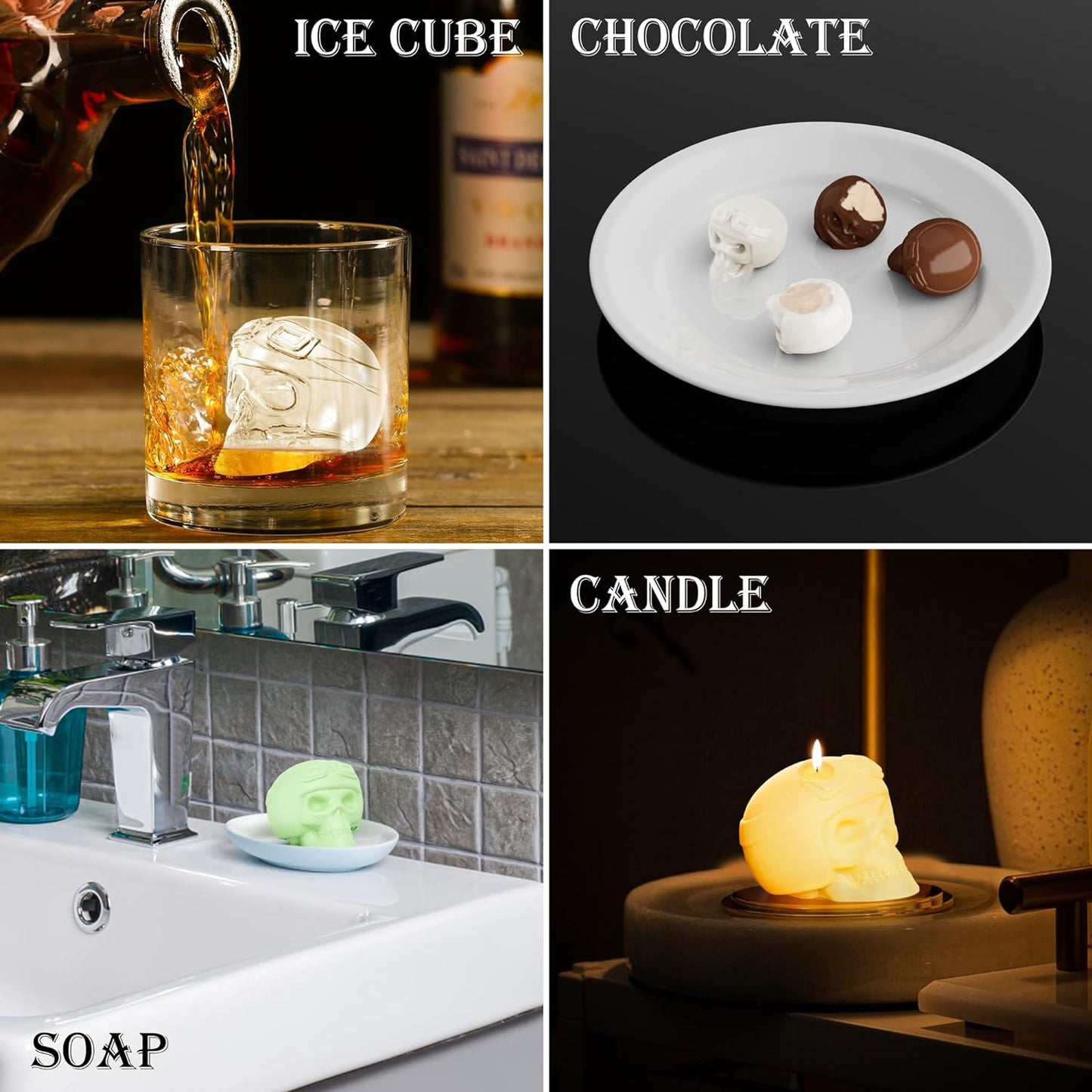 3D Skull Hand Soap | Tiny Size | Multi Use Soap