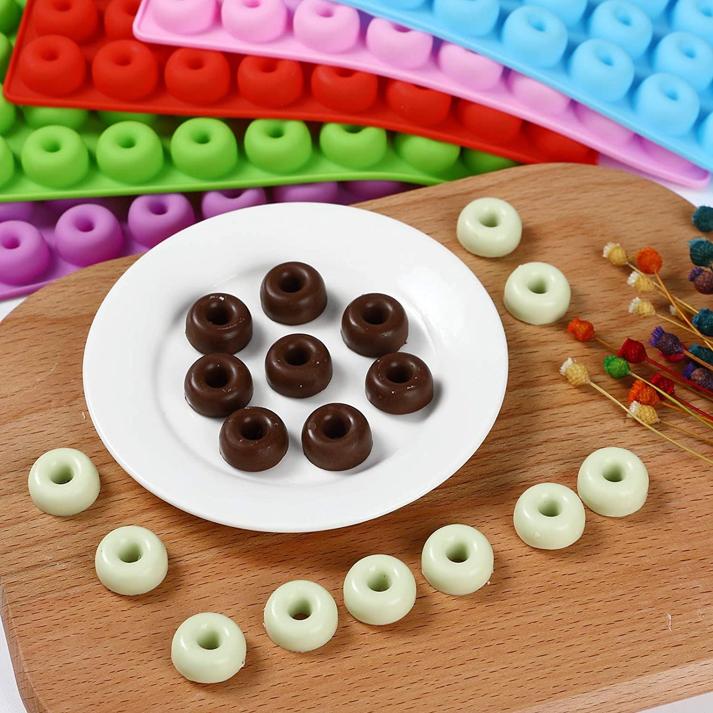 JELLY Soap | Mini Doughnut Shape | Single Use Soaps | Cloth Wipe Bits