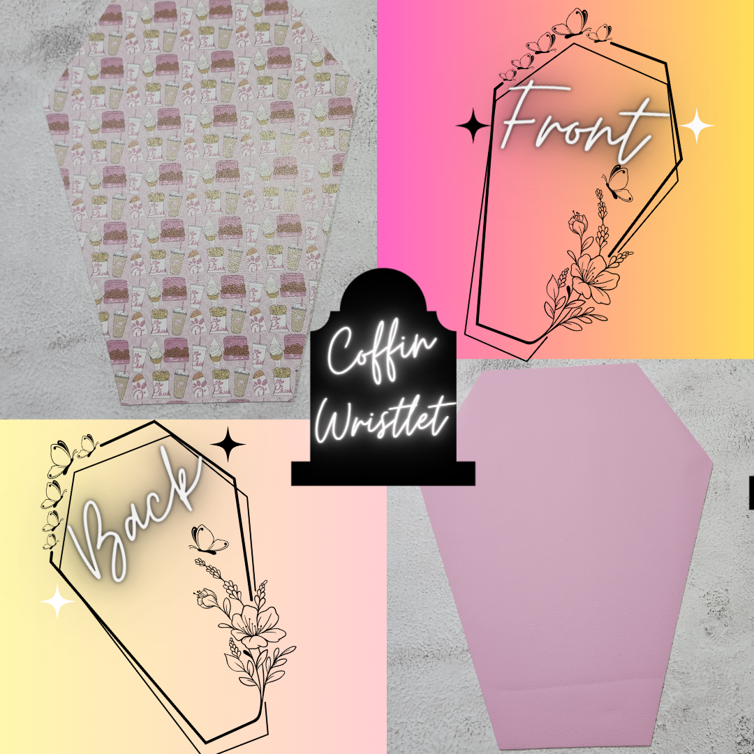 CUSTOM | Clown Horror Coffin Wristlet Clutch | Vinyl & Cotton Pouch | Optional Add on's | Bag, Wallet, Purse