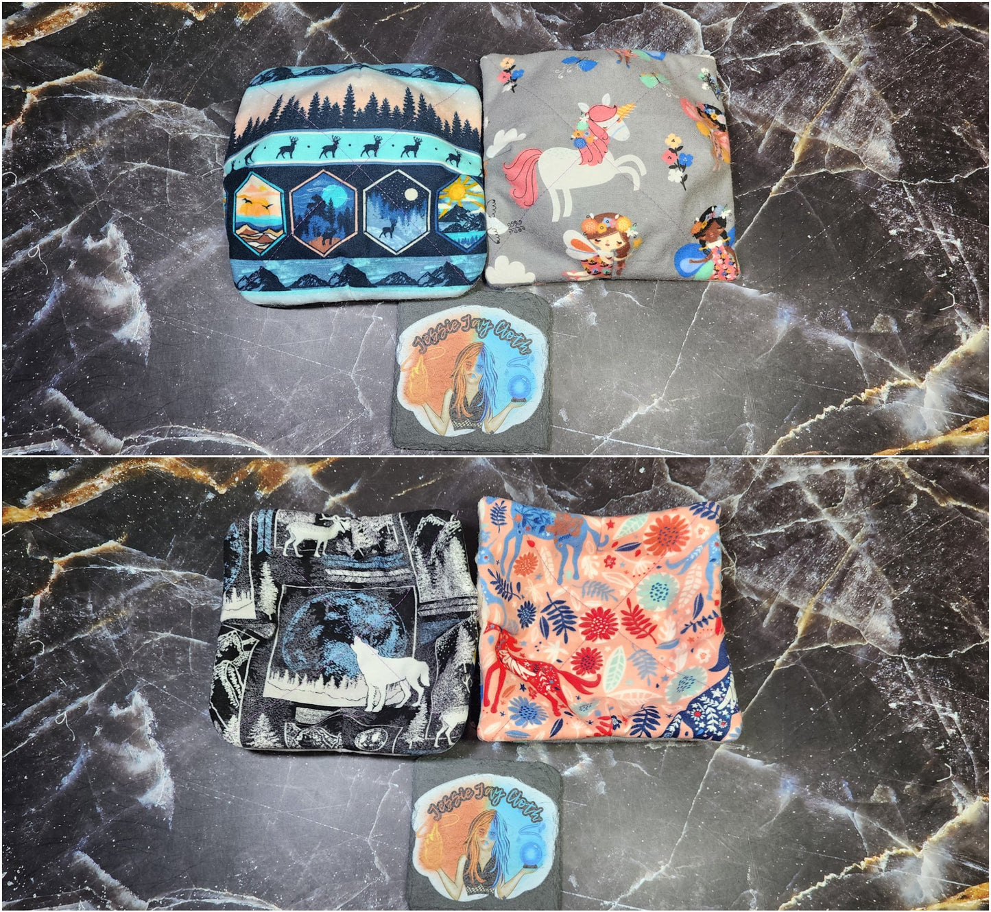 Semi-Custom Microwavable Bowl Cozy | 2 Corner options | Size Small