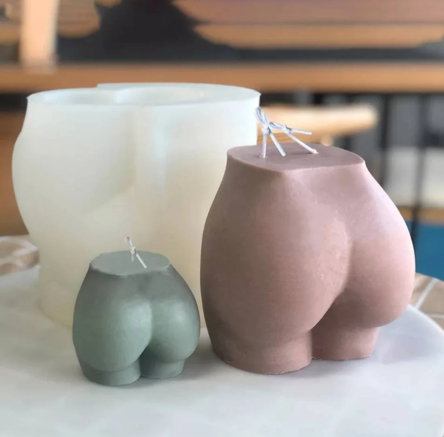 LARGE Bubble Booty Silicone Mold x3 | Make Candles, Resin, Soap etc.