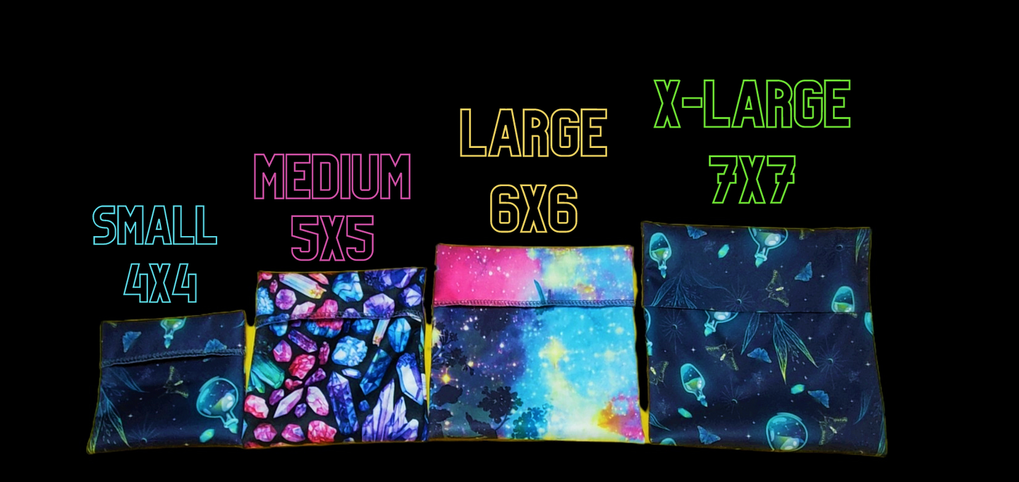 Kawaii Cartoon Unicorn | Custom PUL Lined Pad Wrapper | Multi Use Wet Bag