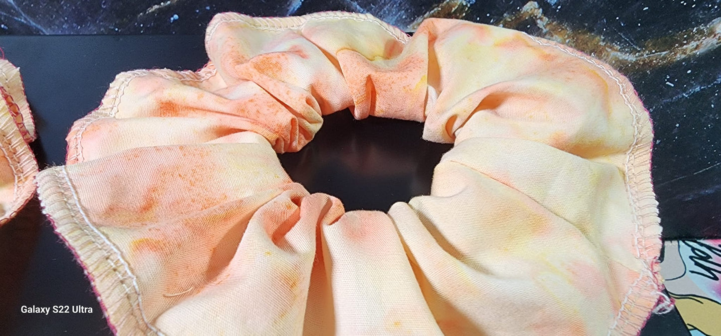 Pastel Orange Yellow Mommy & Me Scrunchies | Variety of prints