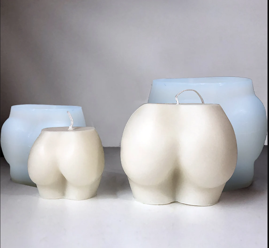 LARGE Bubble Booty Silicone Mold x3 | Make Candles, Resin, Soap etc.