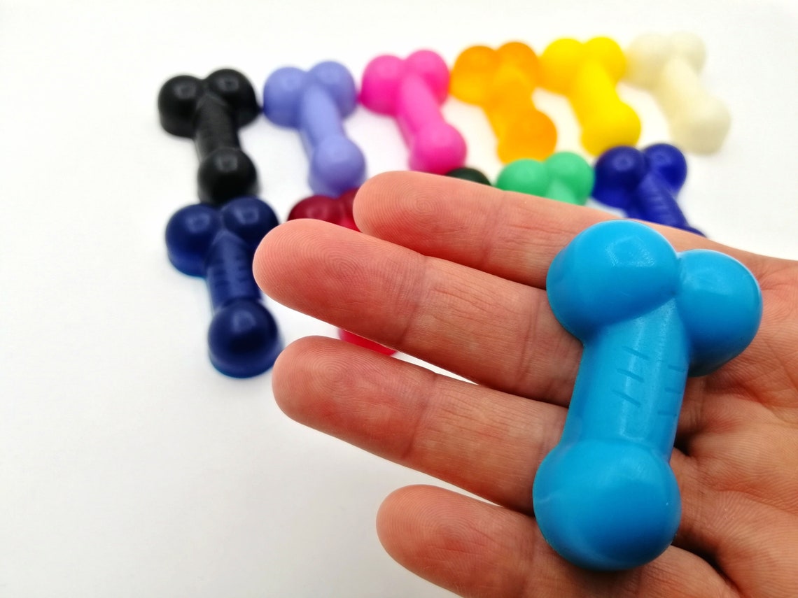 JELLY Soap | Small Bag of Dicks | Price is for ONE Piece | Small Penis Soaps | 2.16 in x 1.37 in | Multi Use Soap