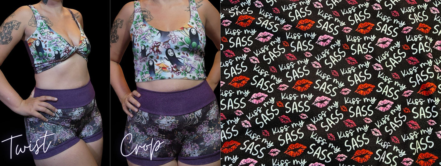 10 PRINTS! Custom 2-in-1 Crop Top | Chik, Zombie, Witchy, Humor, Sarcastic