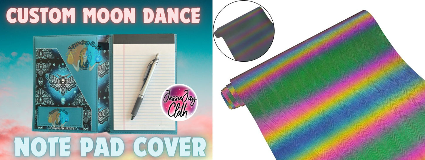 Dark, Night Light, Color Change, Reactive, Iridescent | Moondance Note Pad Holder | Comes in 3 Sizes |
