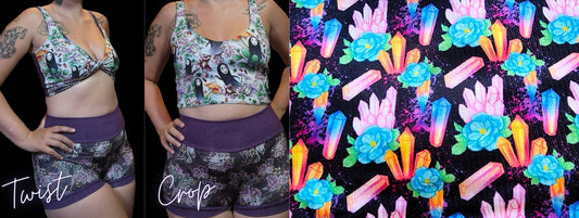 Custom 2-in-1 Crop Top | Rainbow crystals, Tie Dye