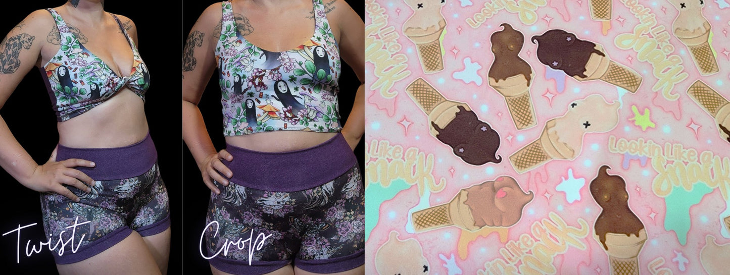 9 PRINTS! 2-in-1 Crop Top | 420, Horror, Dragon, Humor, Body positivity