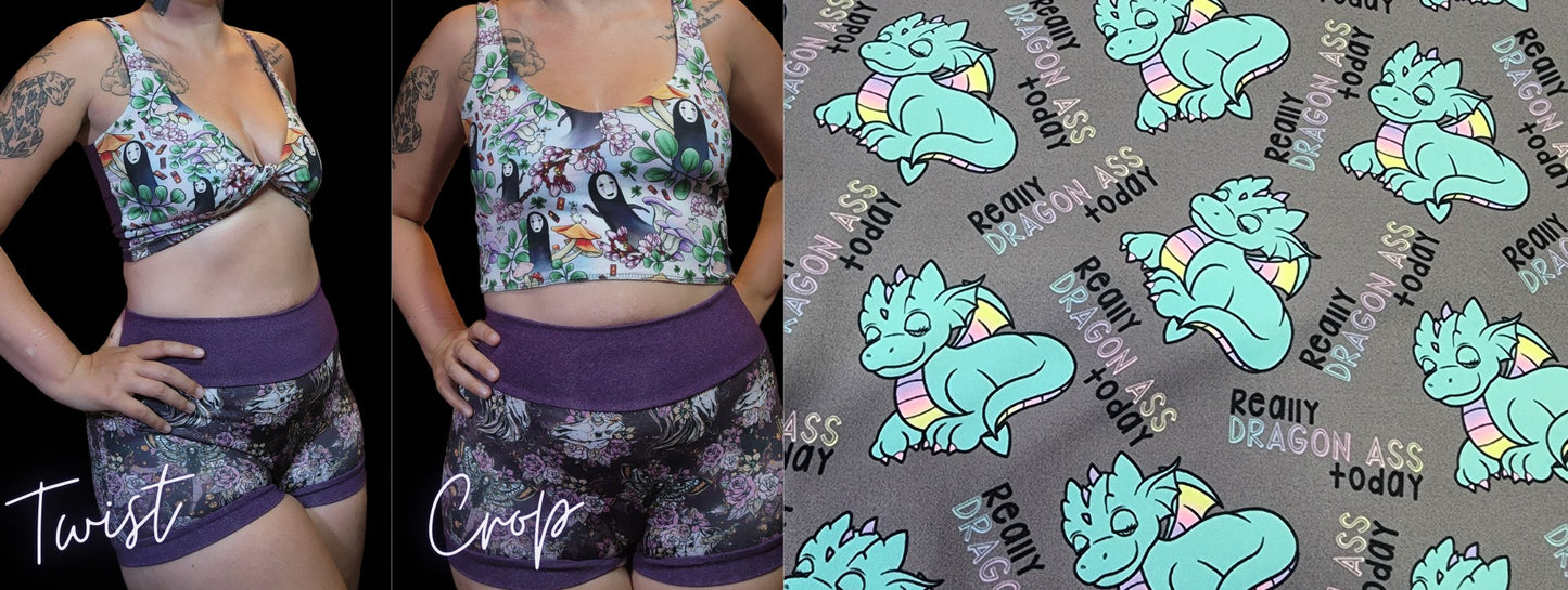 9 PRINTS! 2-in-1 Crop Top | 420, Horror, Dragon, Humor, Body positivity
