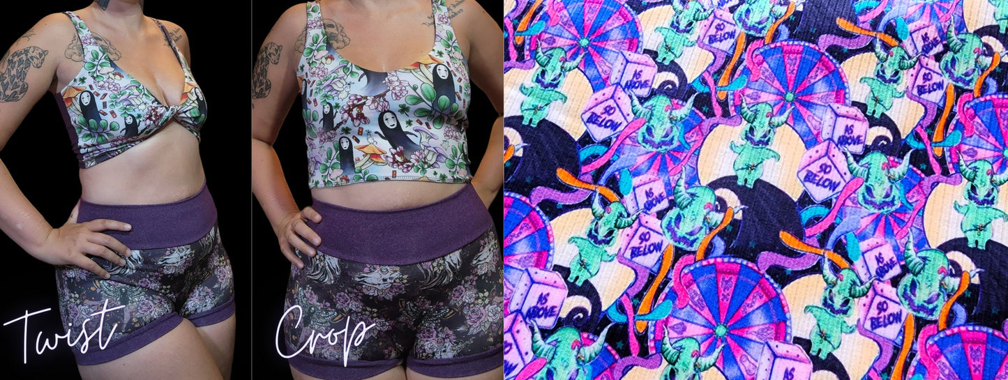 Custom 2-in-1 Crop Top | Mini OOGIE, As above, So Below