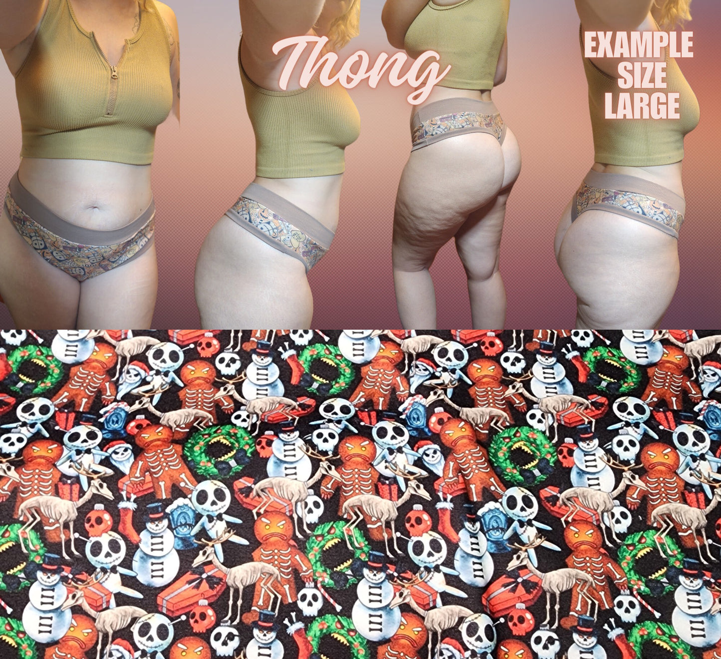 Skull, NBC, XMAS, Snake, Tie Dye x6 Prints | Thondlewear, Thongs for every body | Elastic/Knit Bands
