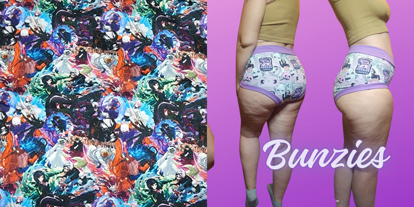 Anime Horror Ghoul | Bunzies Underwear | Choose Briefs, Booty, or Super Booty