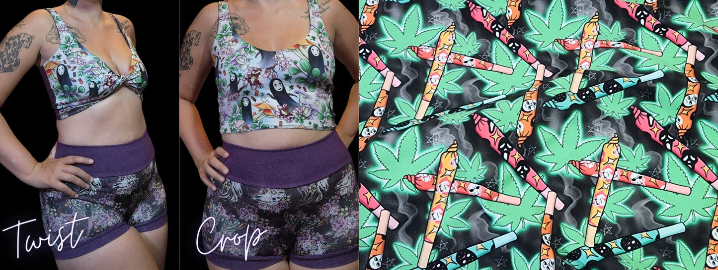 9 PRINTS! 2-in-1 Crop Top | 420, Horror, Dragon, Humor, Body positivity
