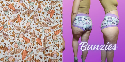 Rib Knit Ice Cream Cone | Bunzies Underwear | Choose Briefs, Booty, or Super Booty