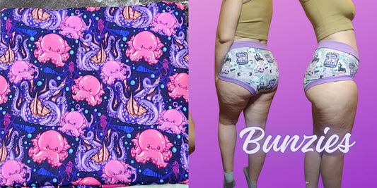 Kraken Ship Wreck | Bunzies Underwear | Choose Briefs, Booty, or Super Booty